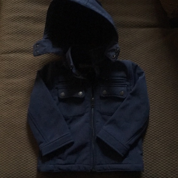 Wind proof navy jacket with fleece lining - Picture 1 of 2